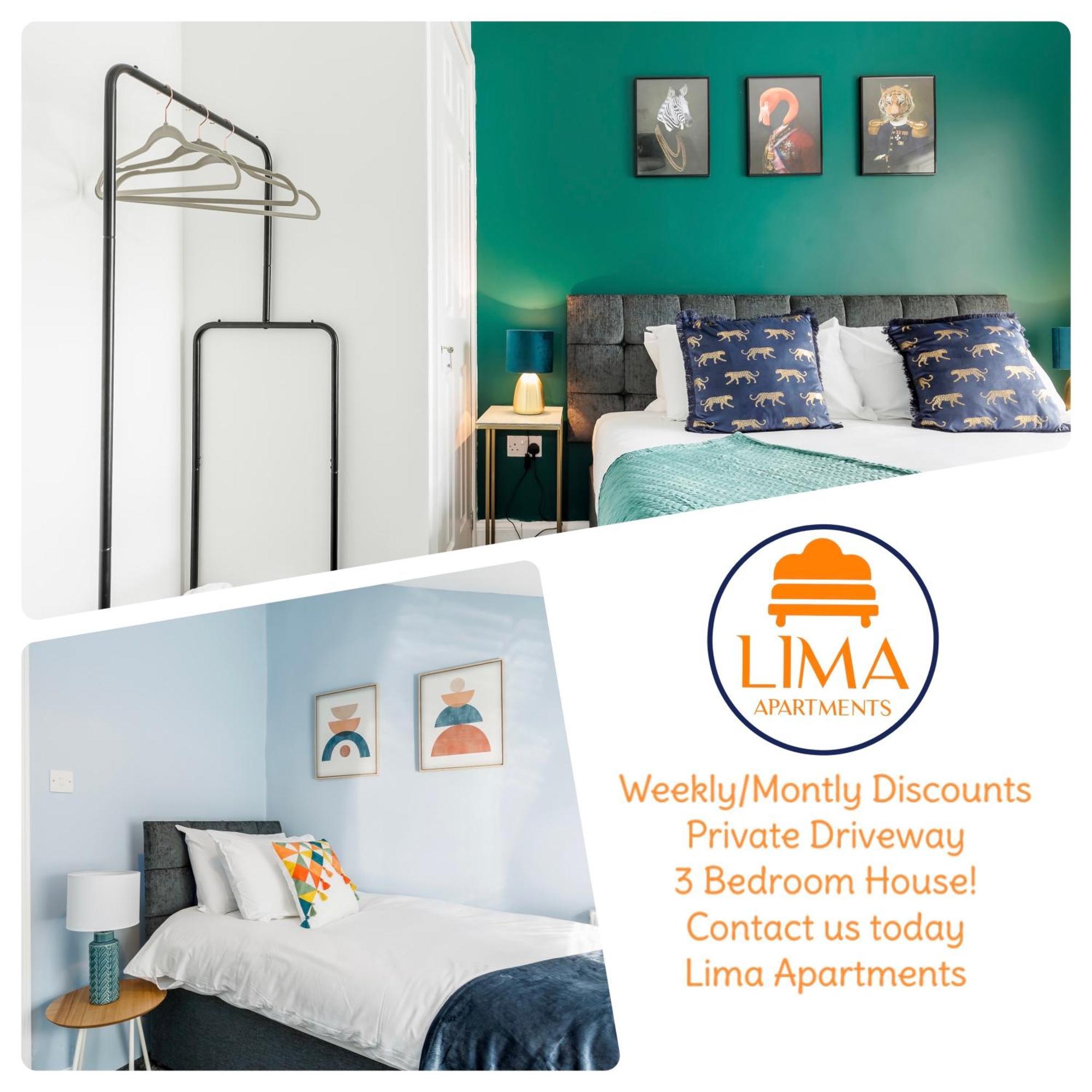 Weekly Monthly Deal-4 Beds-Large House-Driveway By Lima Apartments Ltd Bornemouth Extérieur photo
